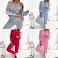 Dreiteiliges Set aus Baseballjacke und -hose für Damen