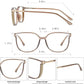 TRAGBARE MODE-ANTI-BLAULICHT-LESEBRILLE FÜR DAMEN