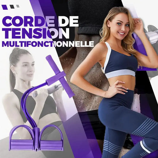 🔥2025 Heißer Verkauf 50 % RABATT✨Bauchtrainer, Sit-Up Trainingsgeräte Bodybuilding Expander Ganzkörpertrainer für Zuhause 6 Tubes Elastische Zugseil Multifunktions-Leg-Exerciser für Fitness Abnehmen Training Yoga