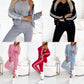 Dreiteiliges Set aus Baseballjacke und -hose für Damen