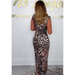 🌷Frühling Vorverkauf 49% Rabatt🍃Sexy Leopardenkleid mit tiefem V-Ausschnitt für Damen
