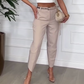 Einfarbige Karottenhose für Damen