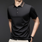 Herren T-Shirt mit kurzen Ärmeln und Hemdkragen im Business-Casual-Stil