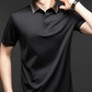 Herren T-Shirt mit kurzen Ärmeln und Hemdkragen im Business-Casual-Stil