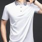 Herren T-Shirt mit kurzen Ärmeln und Hemdkragen im Business-Casual-Stil