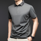 Herren T-Shirt mit kurzen Ärmeln und Hemdkragen im Business-Casual-Stil