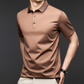Herren T-Shirt mit kurzen Ärmeln und Hemdkragen im Business-Casual-Stil