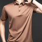 Herren T-Shirt mit kurzen Ärmeln und Hemdkragen im Business-Casual-Stil