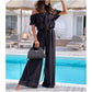 🌺Schulterfreier Rüschen-Jumpsuit für Damen