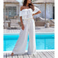 🌺Schulterfreier Rüschen-Jumpsuit für Damen