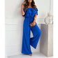 🌺Schulterfreier Rüschen-Jumpsuit für Damen